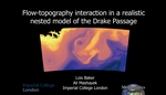 Flow-topography interaction in a realistic nested model of the Drake Passage